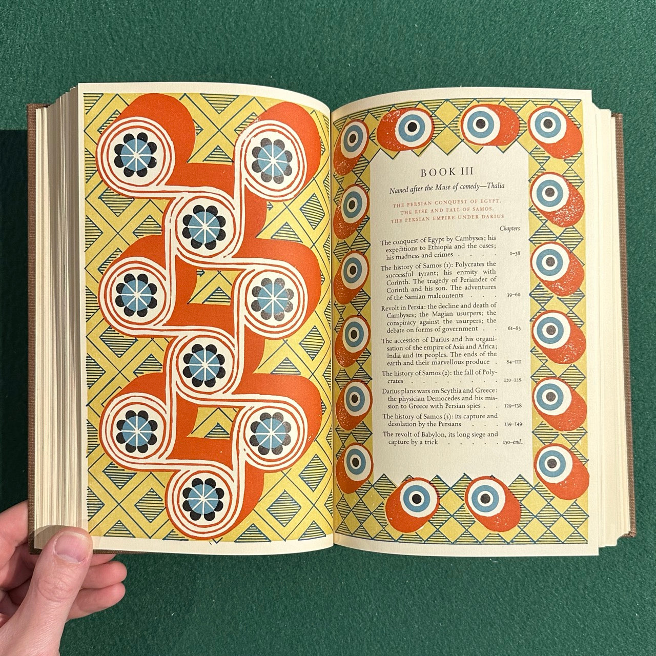 Vintage Non-Fiction Hardback: The Histories of Herodotus of Halicarnassus, Translated by Harry Carter and Illustrated by Edward Bawdem SIGNED AND NUMBERED
