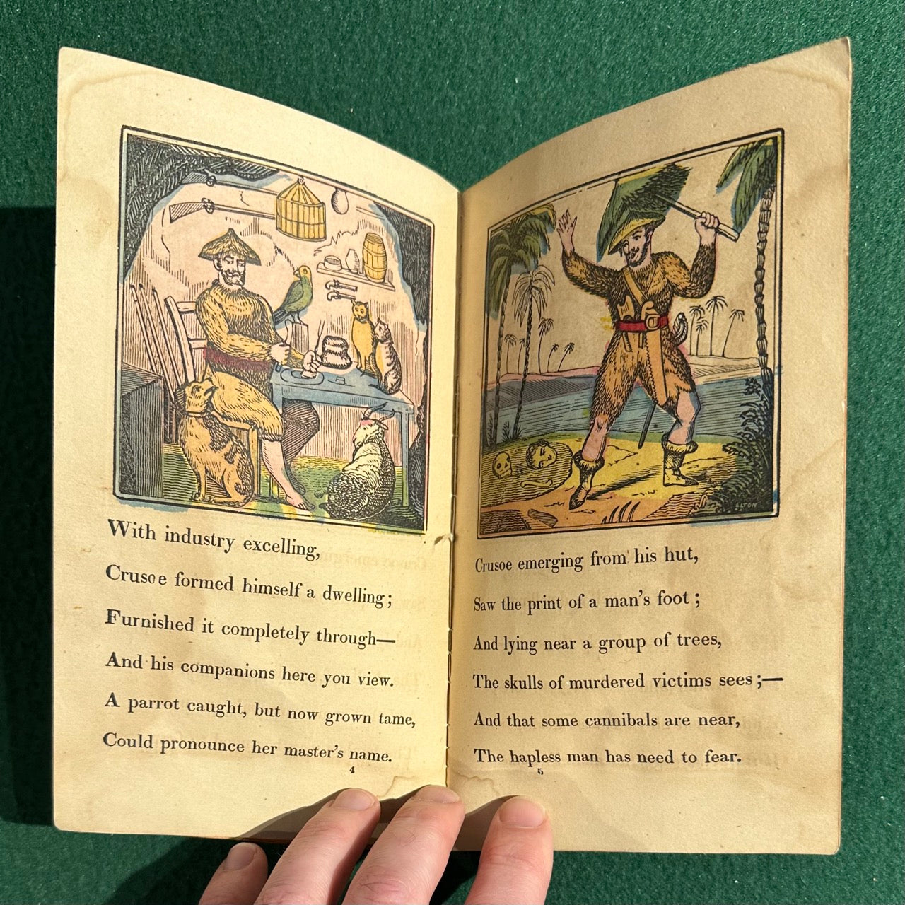 Vintage Children's Paperback: Dunigan's History of Robinson Crusoe 1890s