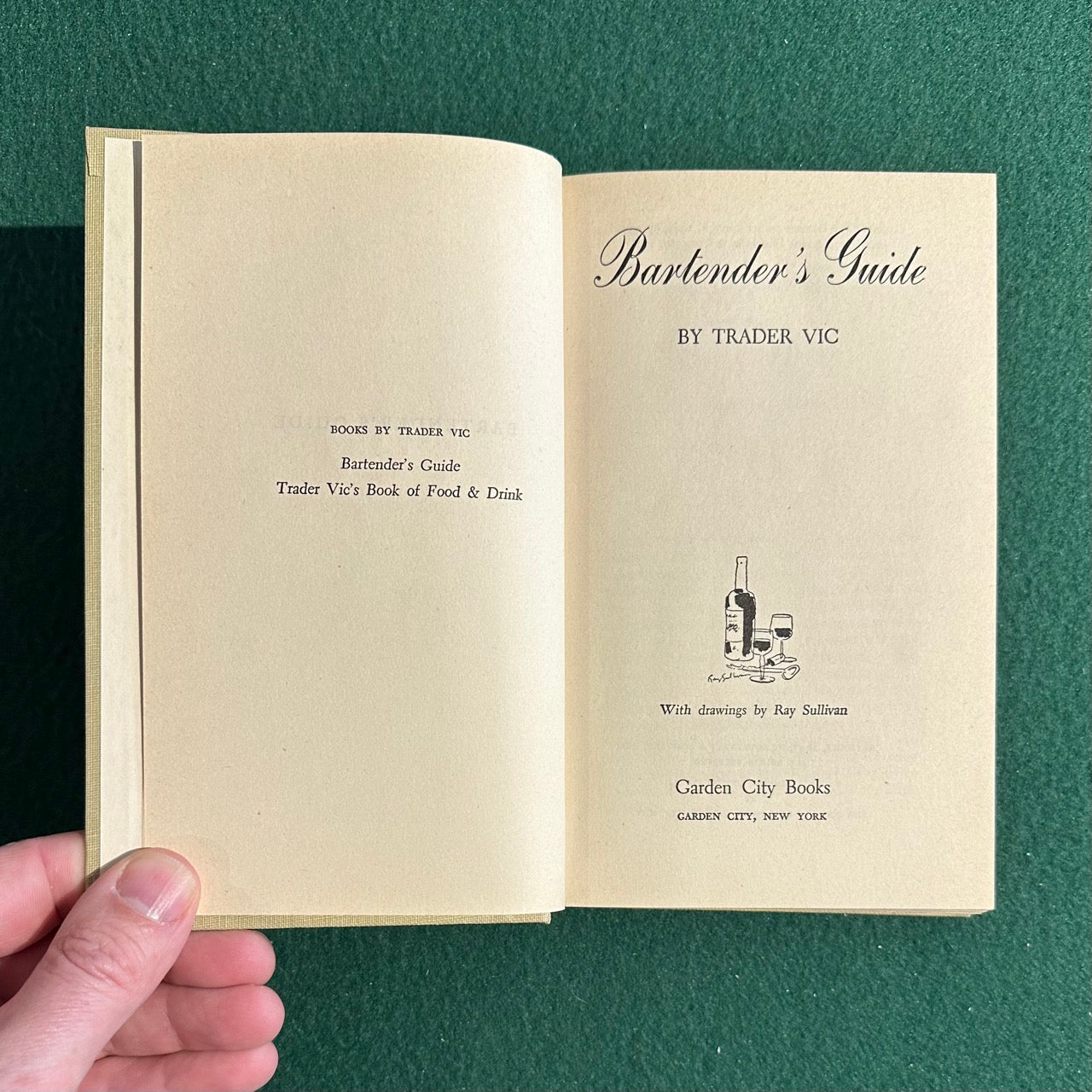 Vintage Cocktail Hardback: Trader Vic's Bartender's Guide 1948