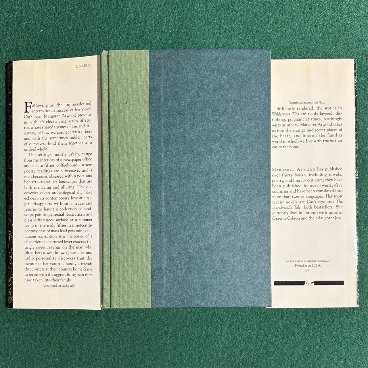 Vintage Fiction Hardback: Margaret Atwood - Wilderness Tips SIGNED FIRST EDITION