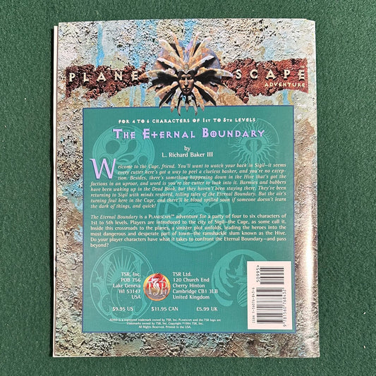 Vintage Dungeons & Dragons 2e Adventure: Planescape - The Eternal Boundary COMPLETE