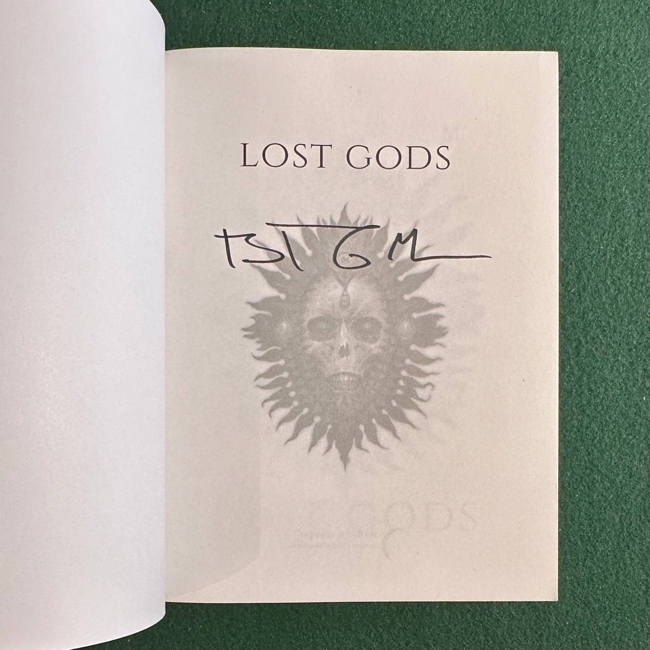Horror Paperback: Gerald Brom - Lost Gods SIGNED
