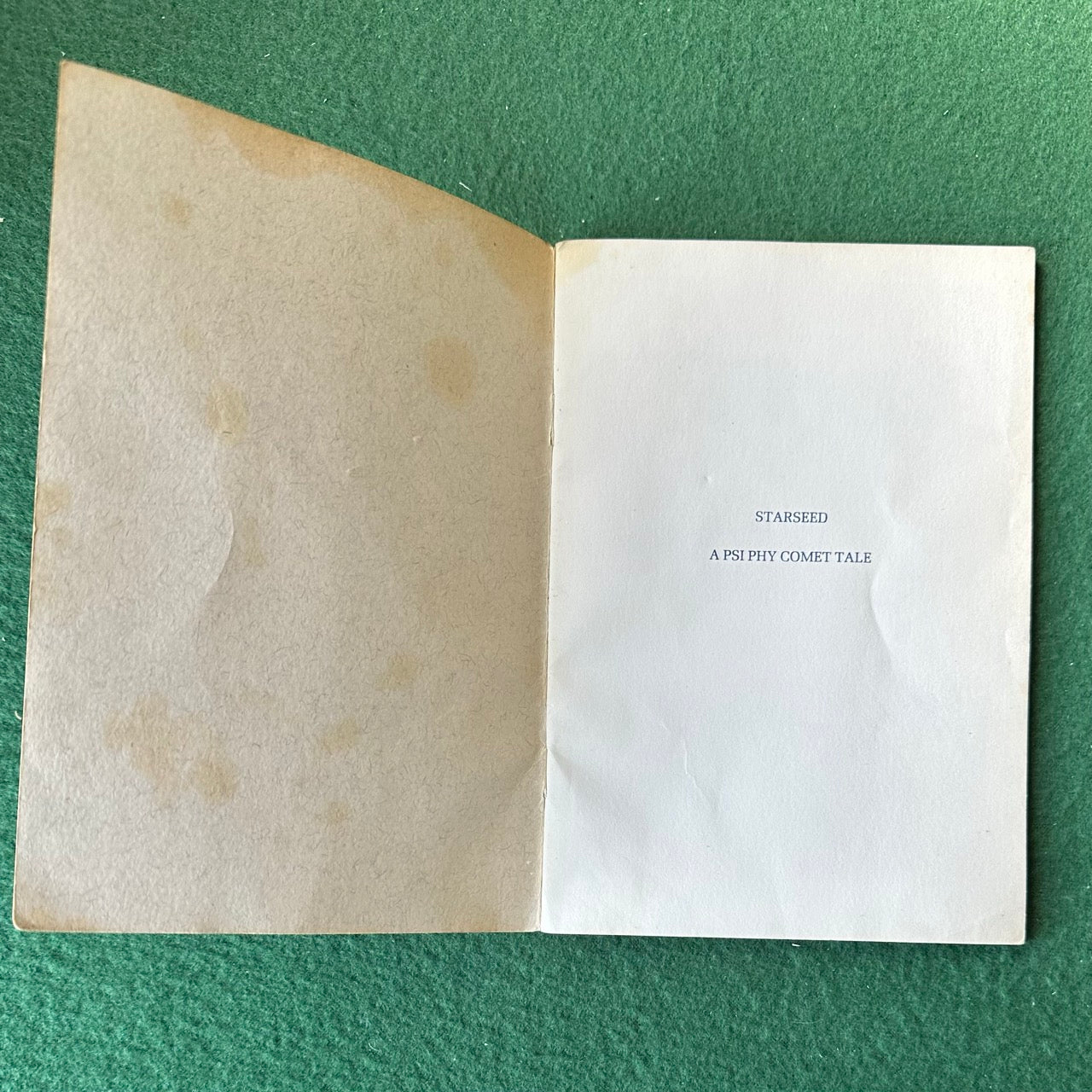 Vintage Non-Fiction Paperback: Timothy Leary - Star Seed FIRST PRINT