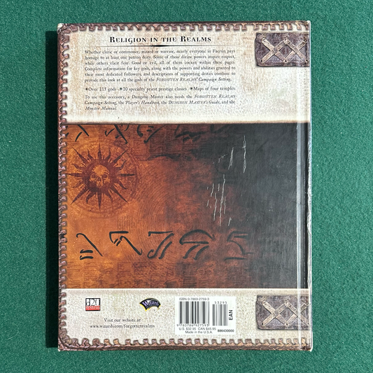 Vintage Dungeons & Dragons 3.5e Accessory: Forgotten Realms - Faiths and Pantheons FIRST PRINTING