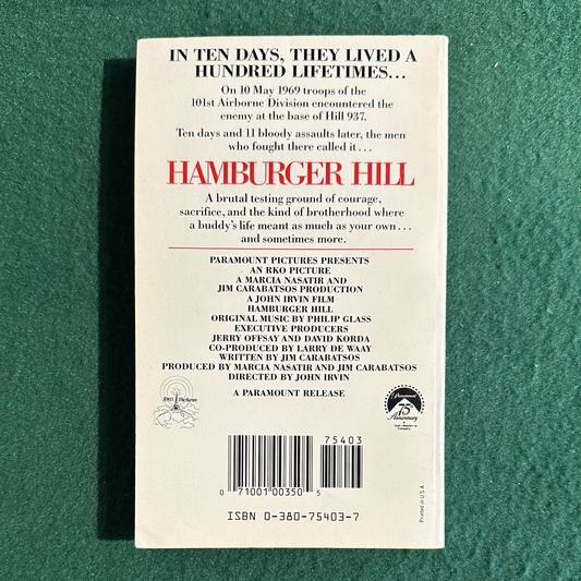 Vintage Non-Fiction Paperback: William Pelfrey - Hamburger Hill FIRST PRINTING