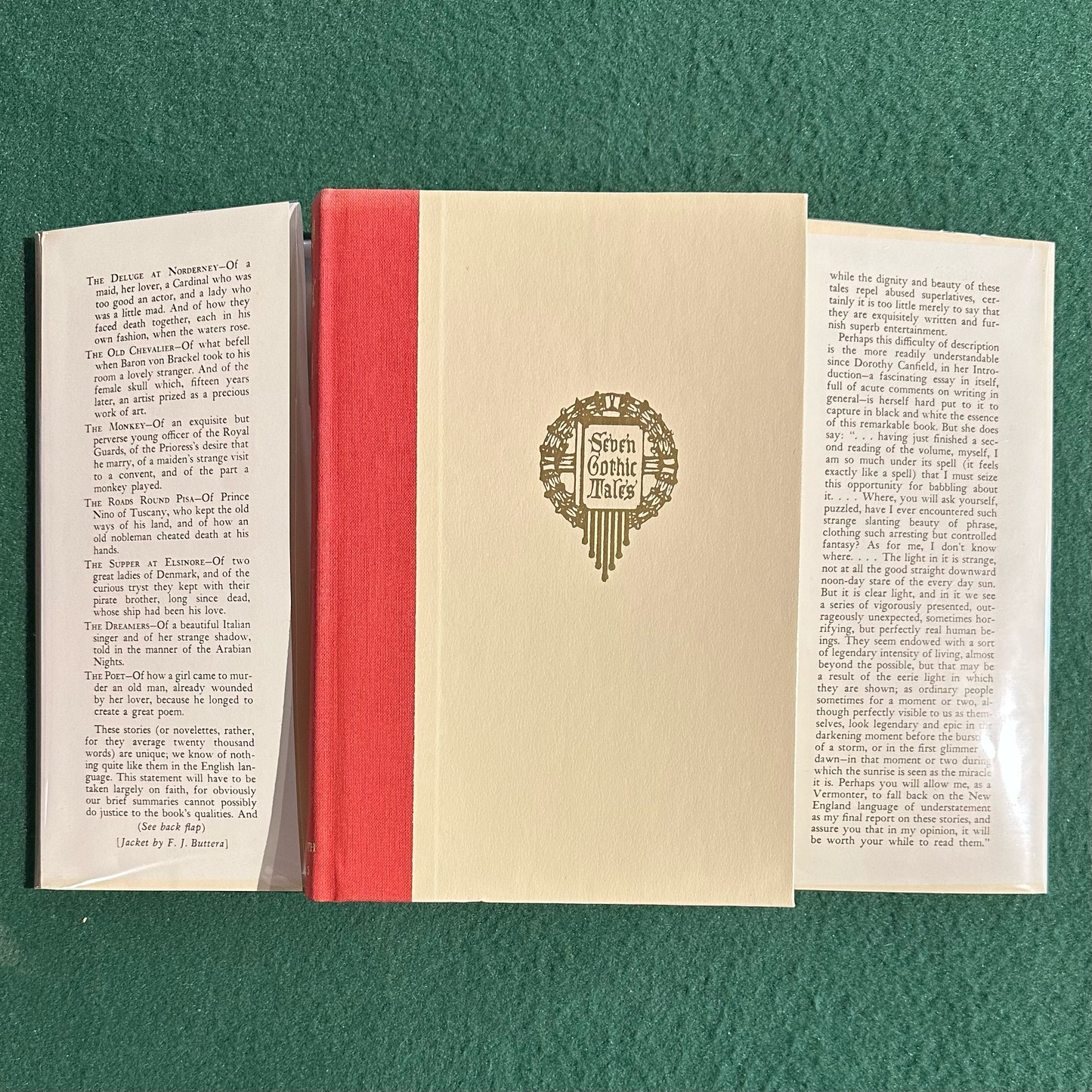 Vintage Fiction Hardback: Isak Dinesen - Seven Gothic Tales BOMC