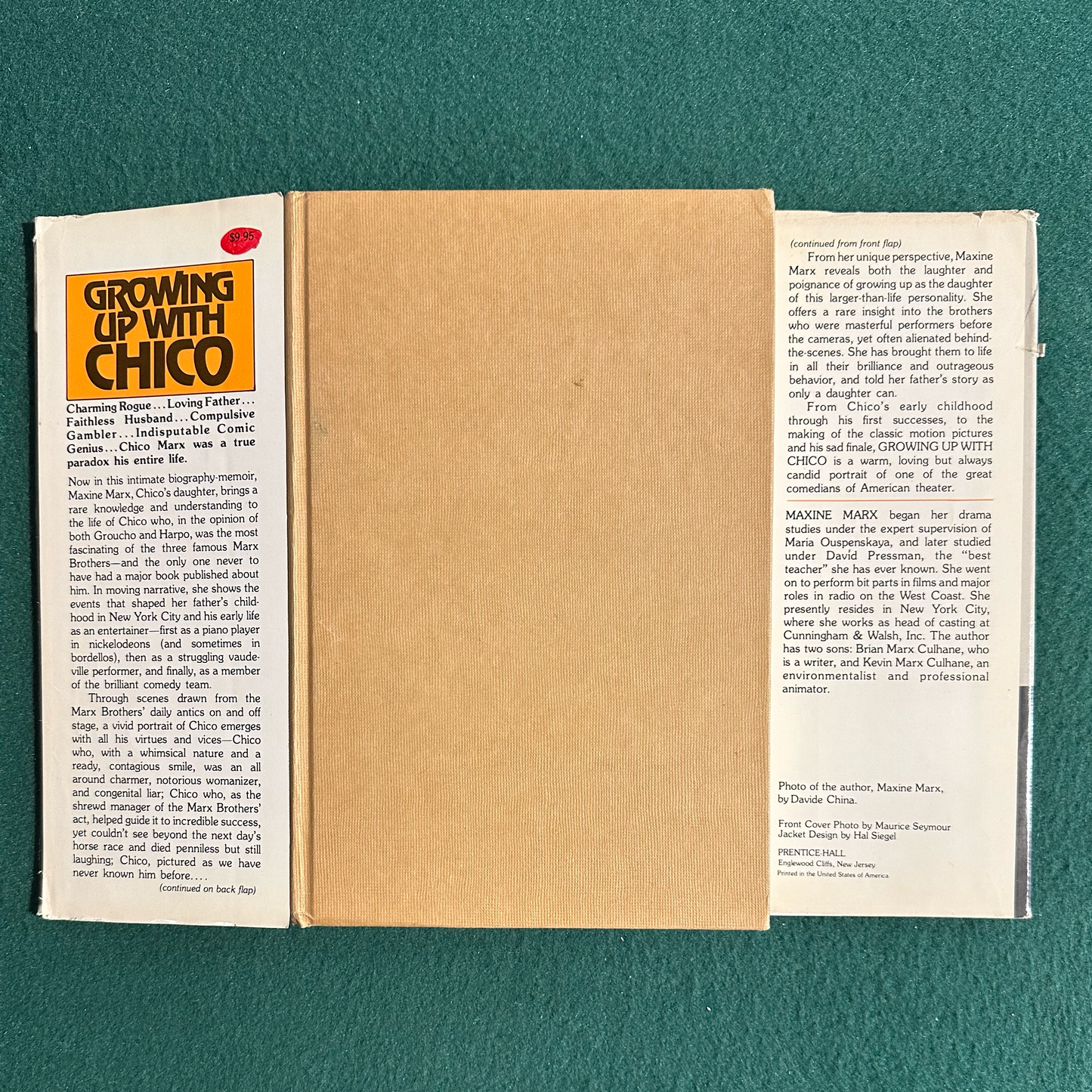 Vintage Non-Fiction Hardback: Maxine Marx - Growing Up With Chico FIRST EDITION