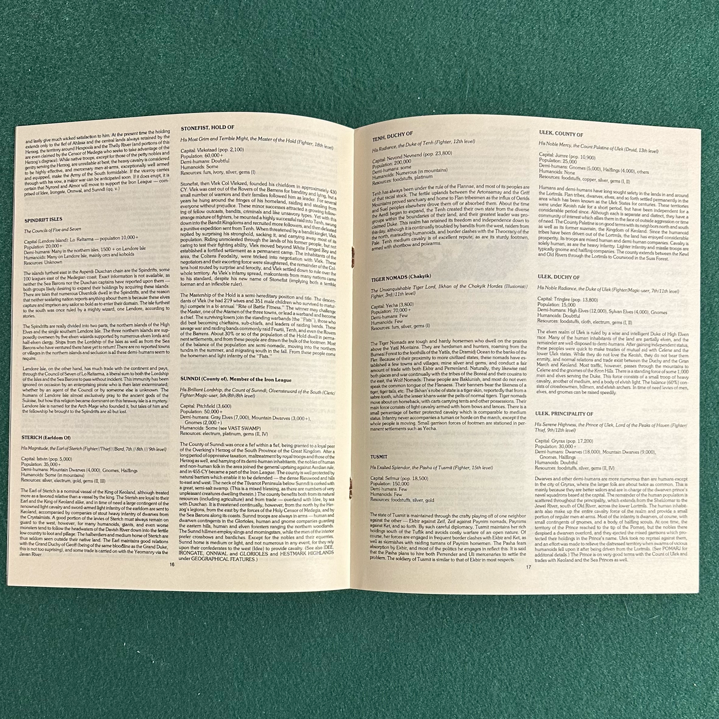 Vintage Advanced Dungeons & Dragons Fantasy Setting: The World of Greyhawk COMPLETE