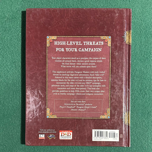 Dungeons & Dragons 3.5e Supplement: Elder Evils FIRST PRINTING