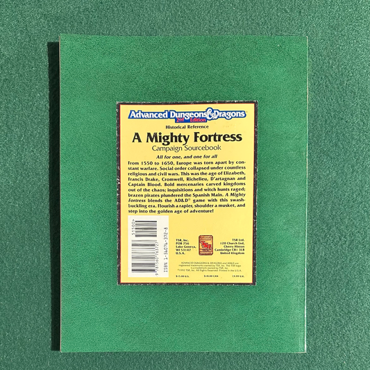 Vintage Dungeons & Dragons 2e Supplement: A Mighty Fortress w/Map