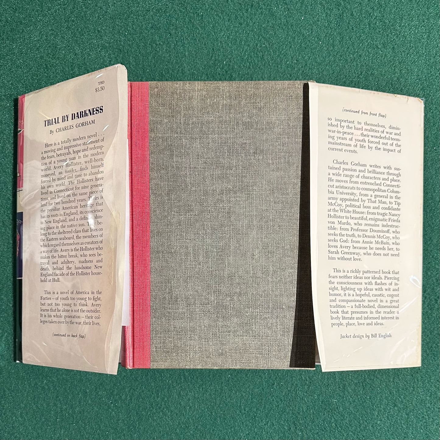 Vintage Fiction Hardback: Charles Gorham - Trial by Darkness FIRST EDITION