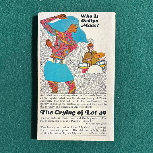 Vintage Fiction Paperback: Thomas Pynchon - The Crying of Lot 49 SEVENTH PRINTING