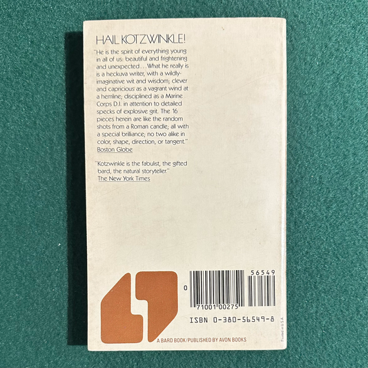 Vintage Fiction Paperback: William Kotzwinkle - Elephant Bangs Train FIRST PRINTING