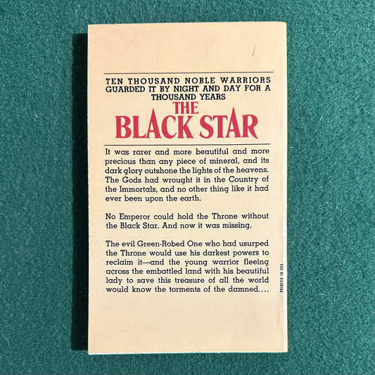 Vintage Fantasy Paperback: Lin Carter - The Black Star FIRST PRINTING