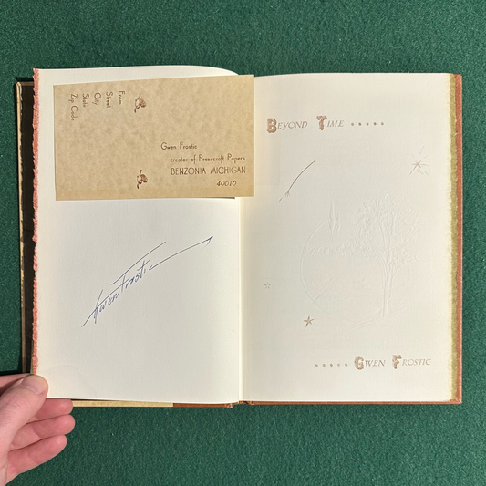Vintage Poetry Hardback: Gwen Frostic - Beyond Time SIGNED