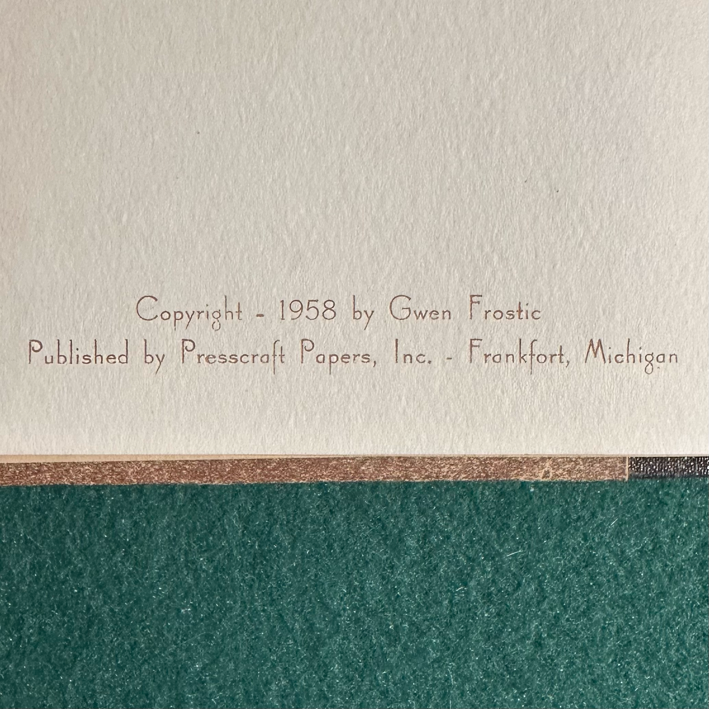 Vintage Poetry Hardback: Gwen Frostic - A Walk With Me