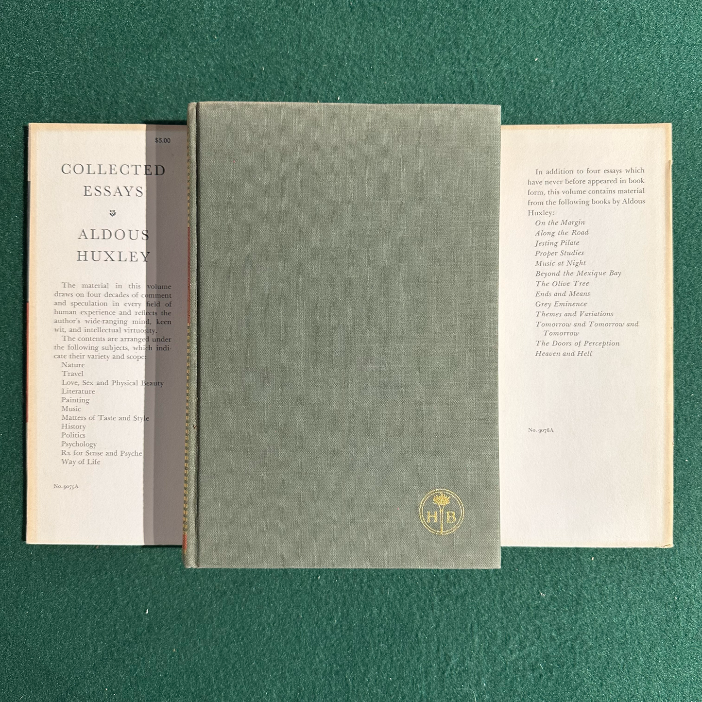Vintage Non-Fiction Hardback: Aldous Huxley - Collected Essays
