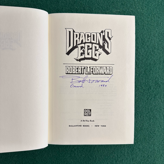 Vintage Sci-Fi Hardback: Robert L Forward - Dragon's Egg SIGNED FIRST EDITION