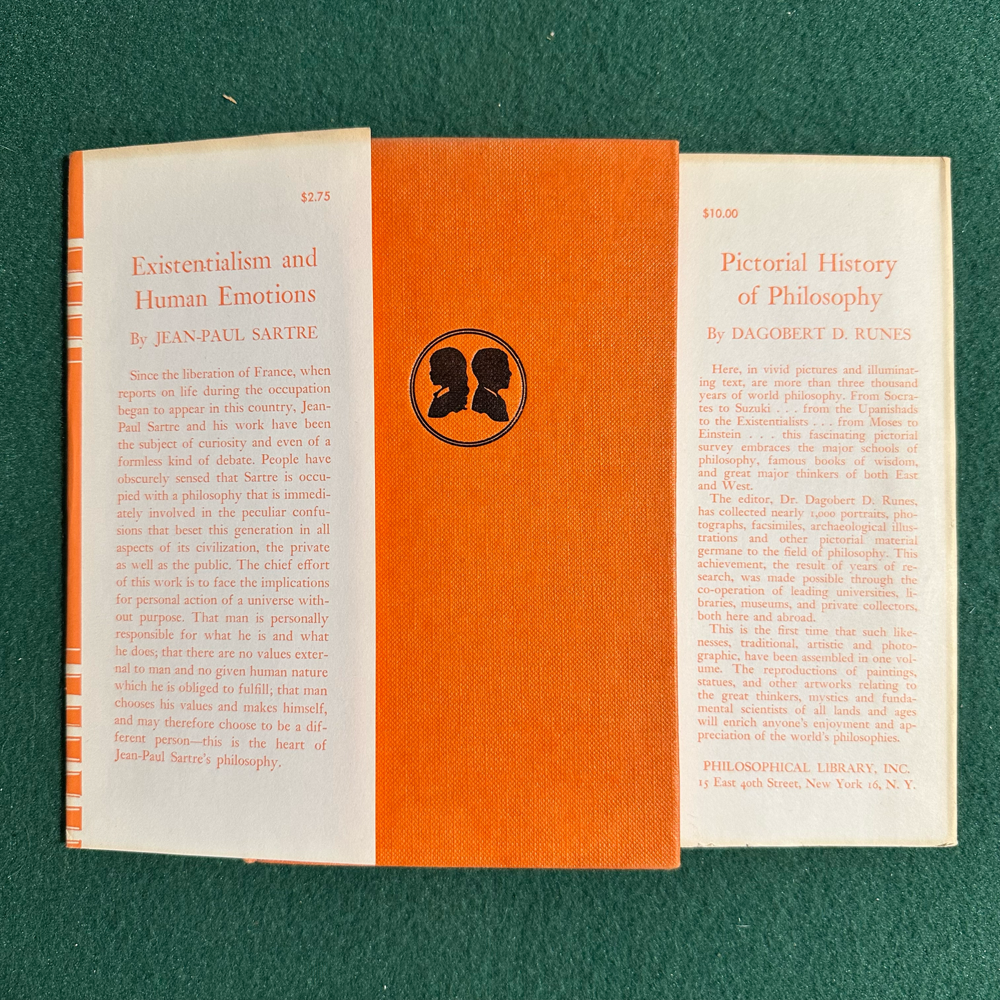 Vintage Non-Fiction Hardback: Jean-Paul Sartre - Existentialism and Human Emotions 1957