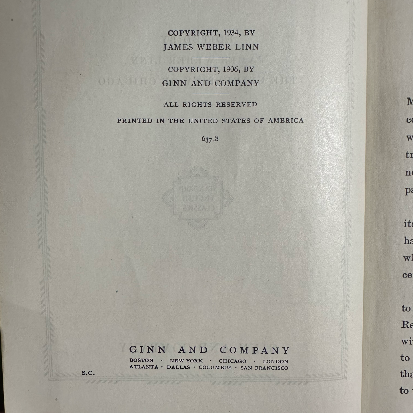 Vintage Fiction Hardback: Charles Dickens - A Tale of Two Cities 1934