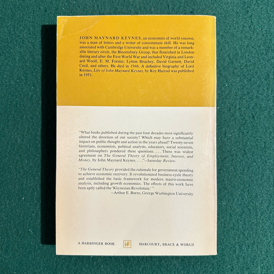 Vintage Non-Fiction Paperback: John Maynard Keynes - The General Theory of Employment, Interest and Money FIRST EDITION