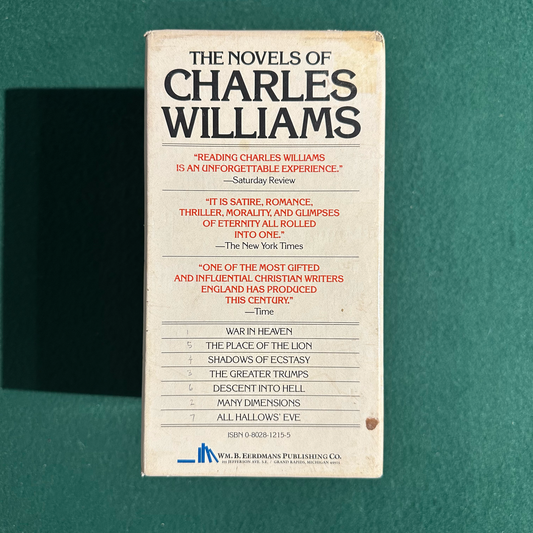 Vintage Fiction Paperbacks: The Novels of Charles Williams in 7 Volumes