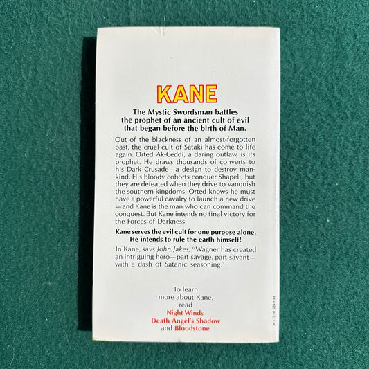 Vintage Fantasy Paperback: Karl Edward Wagner - Dark Crusade THIRD PRINTING