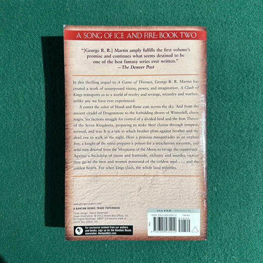 Vintage Fantasy Paperback: George R R Martin - A Clash of Kings FIRST PRINTING