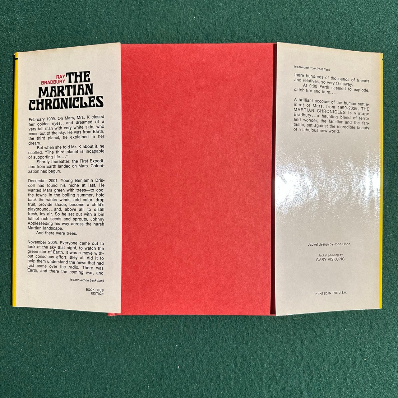 Vintage Sci_Fi Hardback: Ray Bradbury - The Martian Chronicles BCE