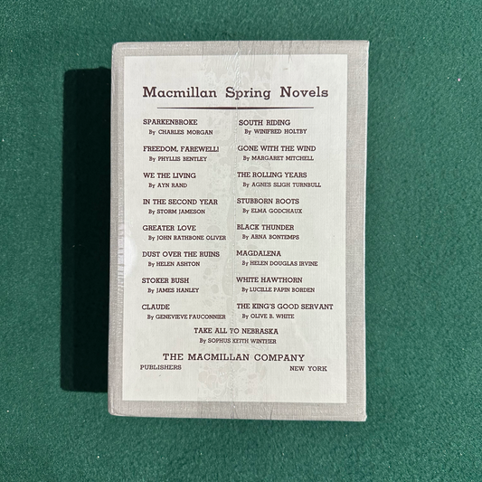 Vintage Fiction Hardback: Margaret Mitchell - Gone With The Wind FACSIMILE FIRST EDITION