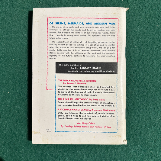 Vintage Fantasy Paperback: Avon Fantasy Reader #18 1952