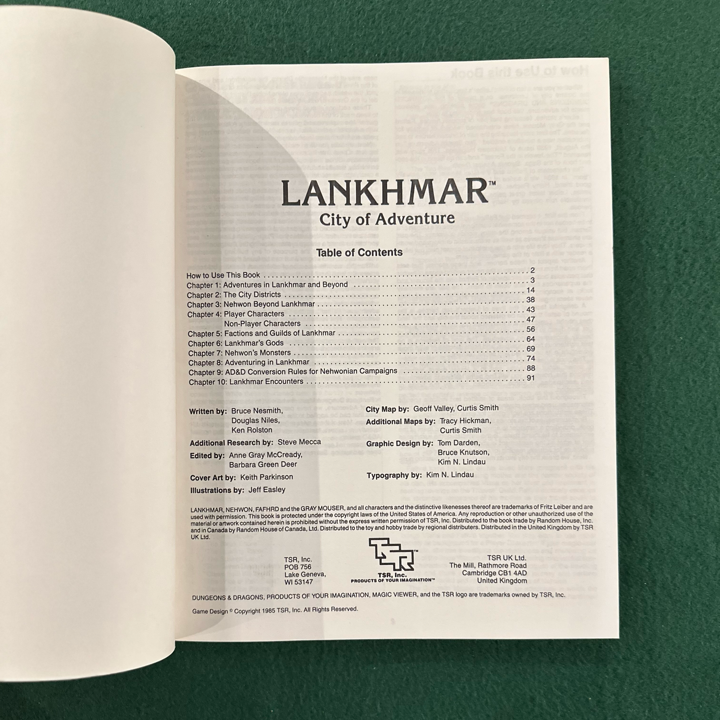 Vintage Dungeons & Dragons Game Book: Lankhmar, City of Adventure COMPLETE