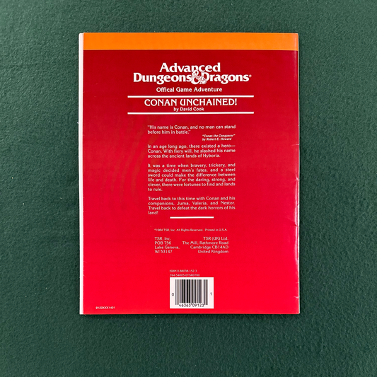 Vintage Dungeons & Dragons Game Book: David Cook - Conan Unchained