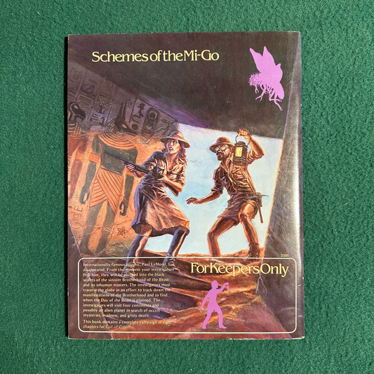 Vintage RPG Paperback: Call of Cthulhu: The Fungi from Yuggoth FIRST PRINTING