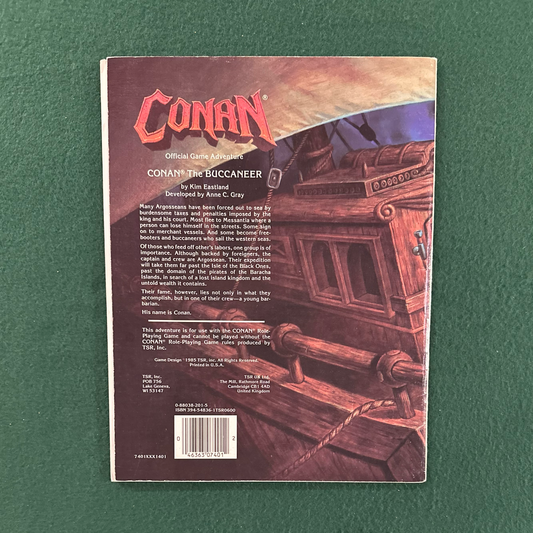 Vintage Dungeons & Dragons Game Book: Conan The Buccaneer