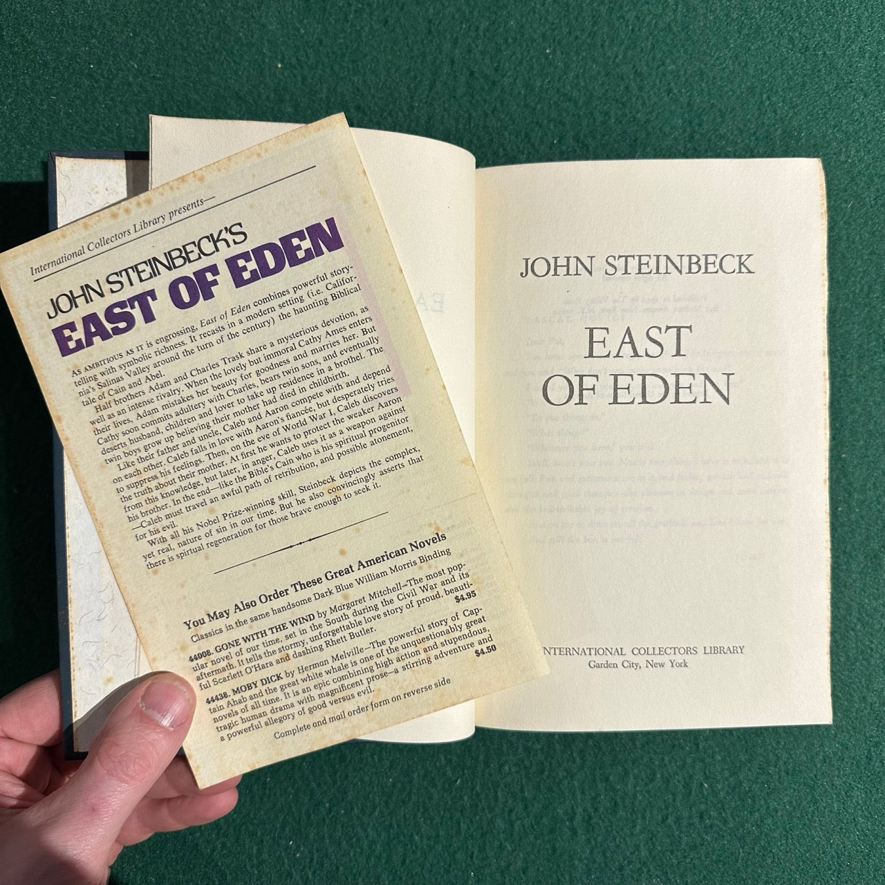 Vintage Fiction Hardback: John Steinbeck - East of Eden