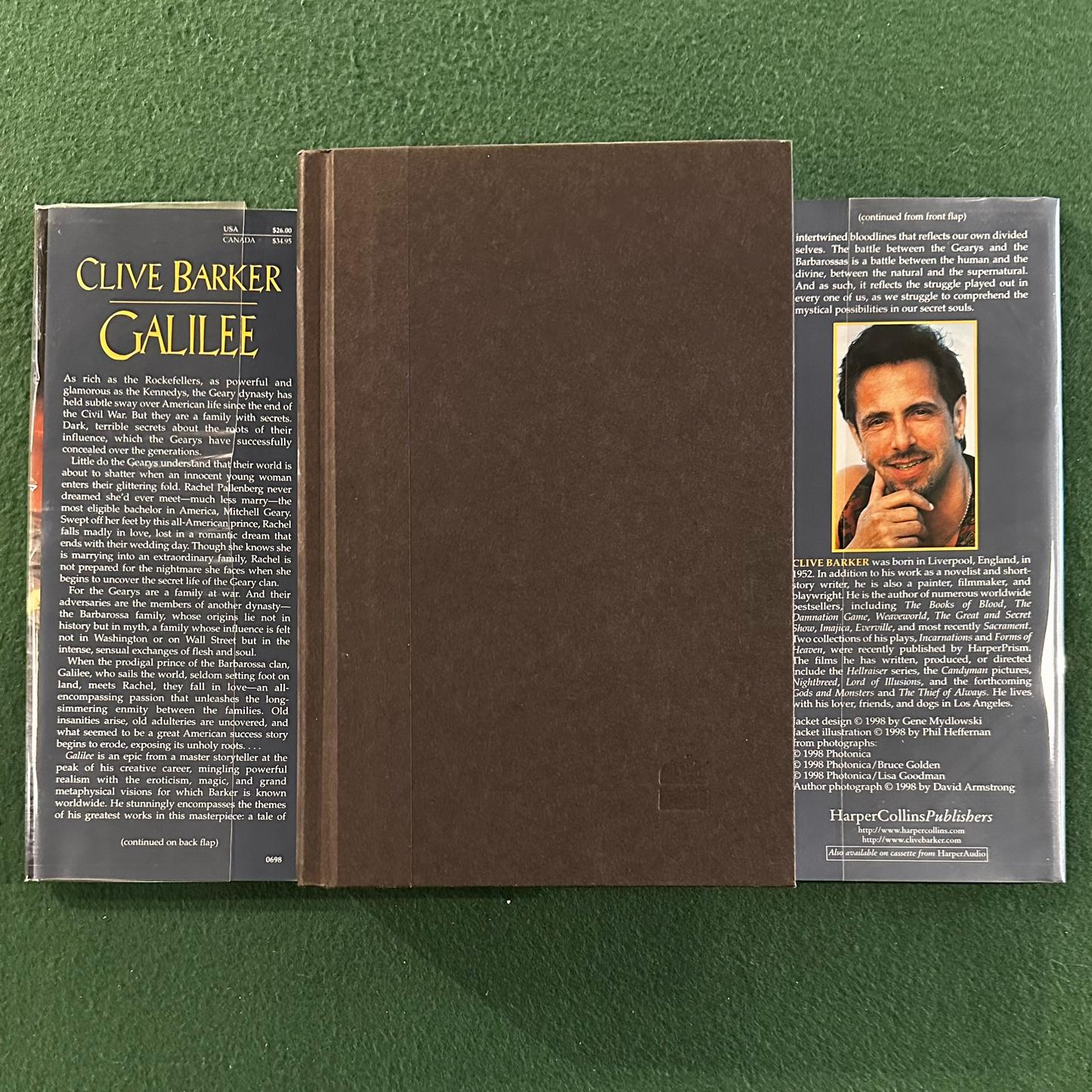 Vintage Fiction Hardback: Clive Barker - Galilee SIGNED FIRST EDITION/SECOND PRINTING