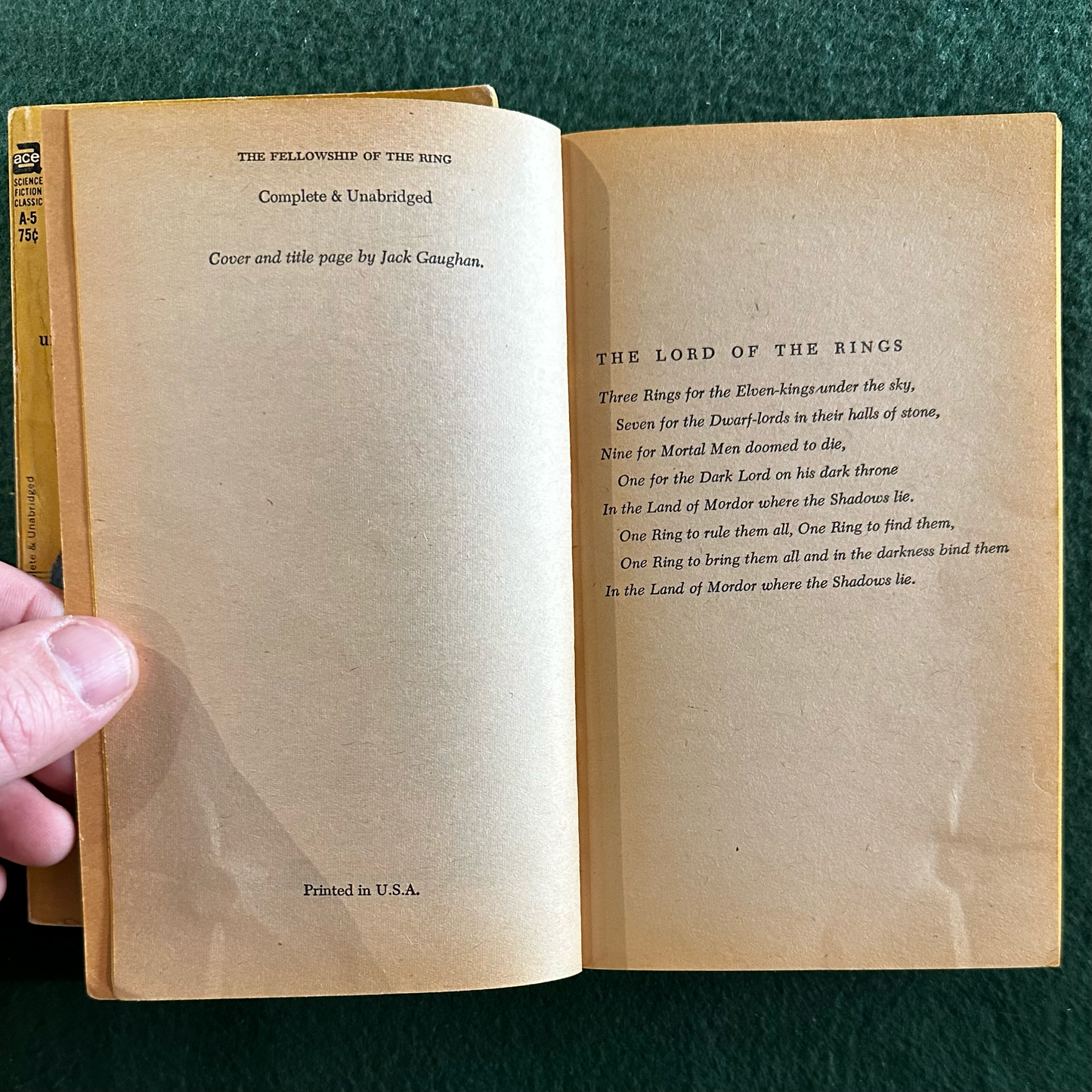 Vintage Fantasy Paperbacks: JRR Tolkien - The Lord of the Rings Trilogy ACE UNAUTHORIZED EDITIONS