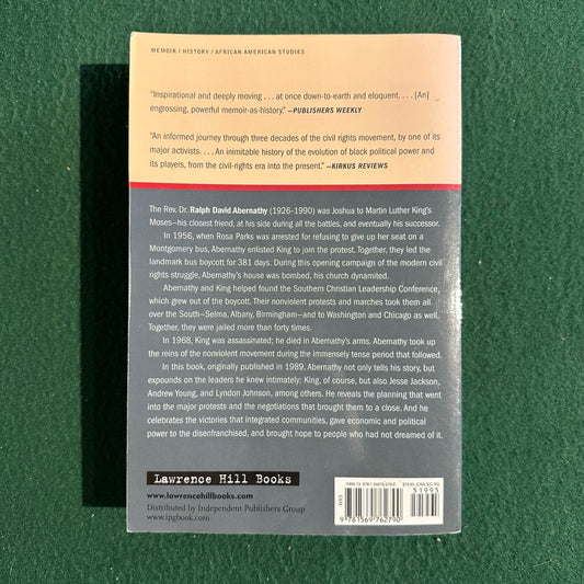 Vintage Non-Fiction Paperback: Ralph David Abernathy - And The Walls Came Tumbling Down