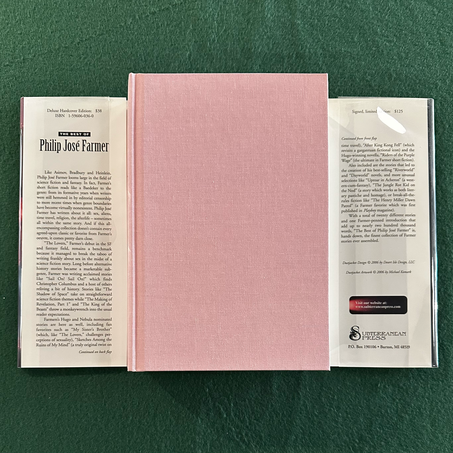 Sci-Fi Hardback: Philip Jose Farmer - The Best of Philip Jose Farmer, Subterranean Press FIRST EDITION