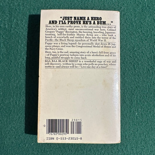Vintage Non-Fiction Paperback: Gregory "Pappy" Boyington - Baa Baa Black Sheep