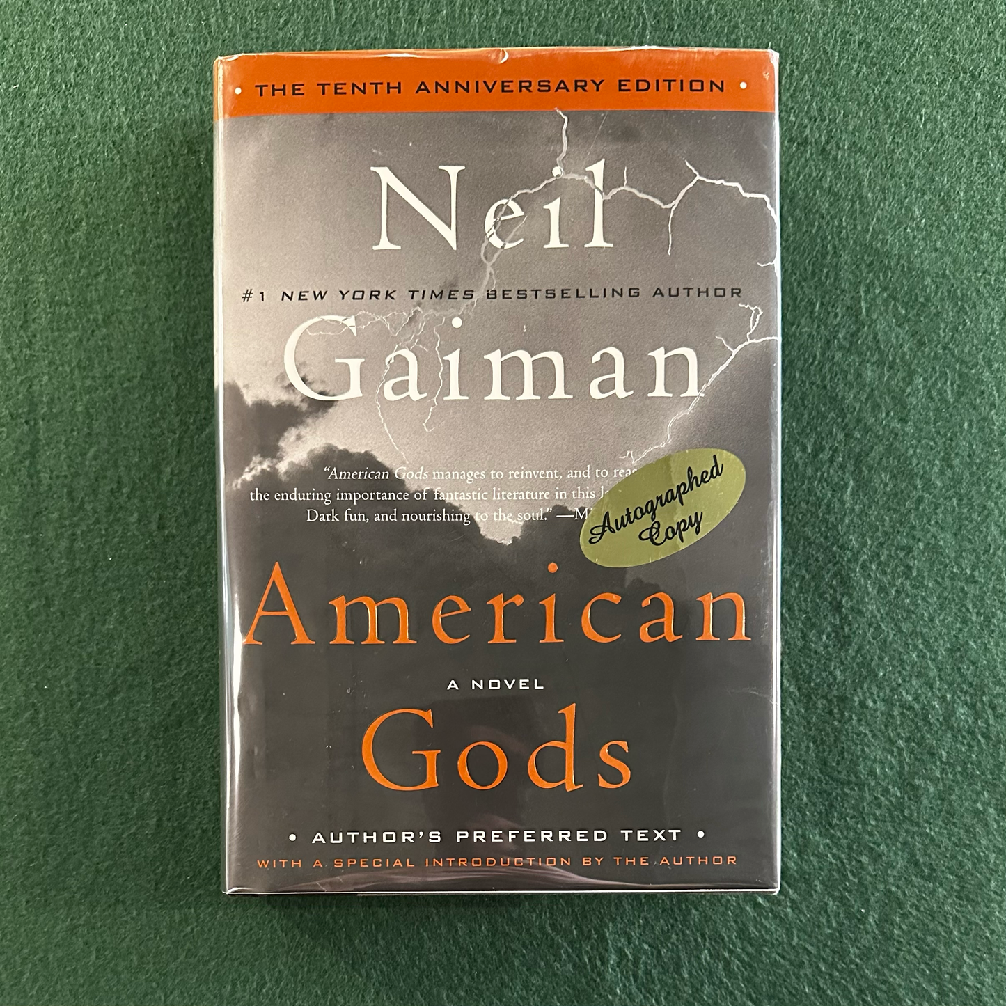 Fantasy Hardback: Neil Gaiman - American Gods, 10th Anniversary Edition SIGNED SECOND PRINTING