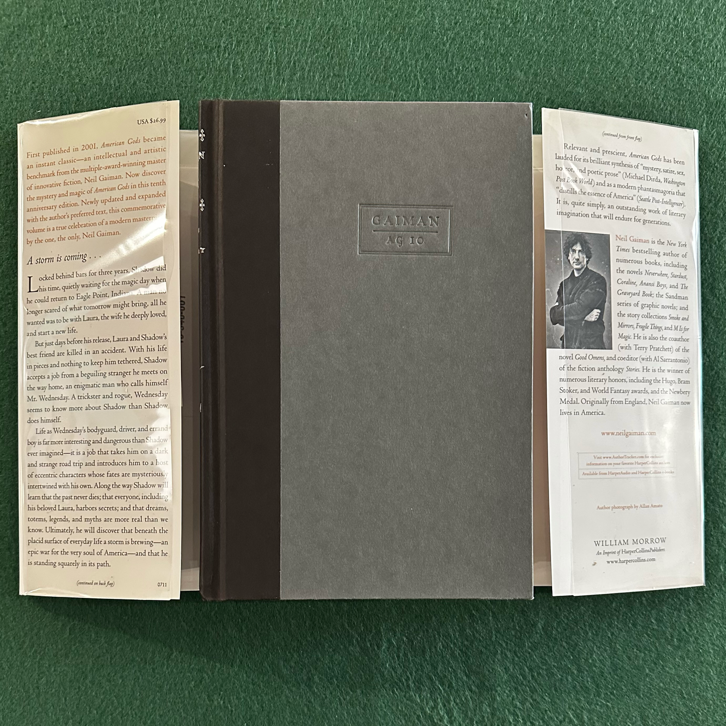 Fantasy Hardback: Neil Gaiman - American Gods, 10th Anniversary Edition SIGNED SECOND PRINTING