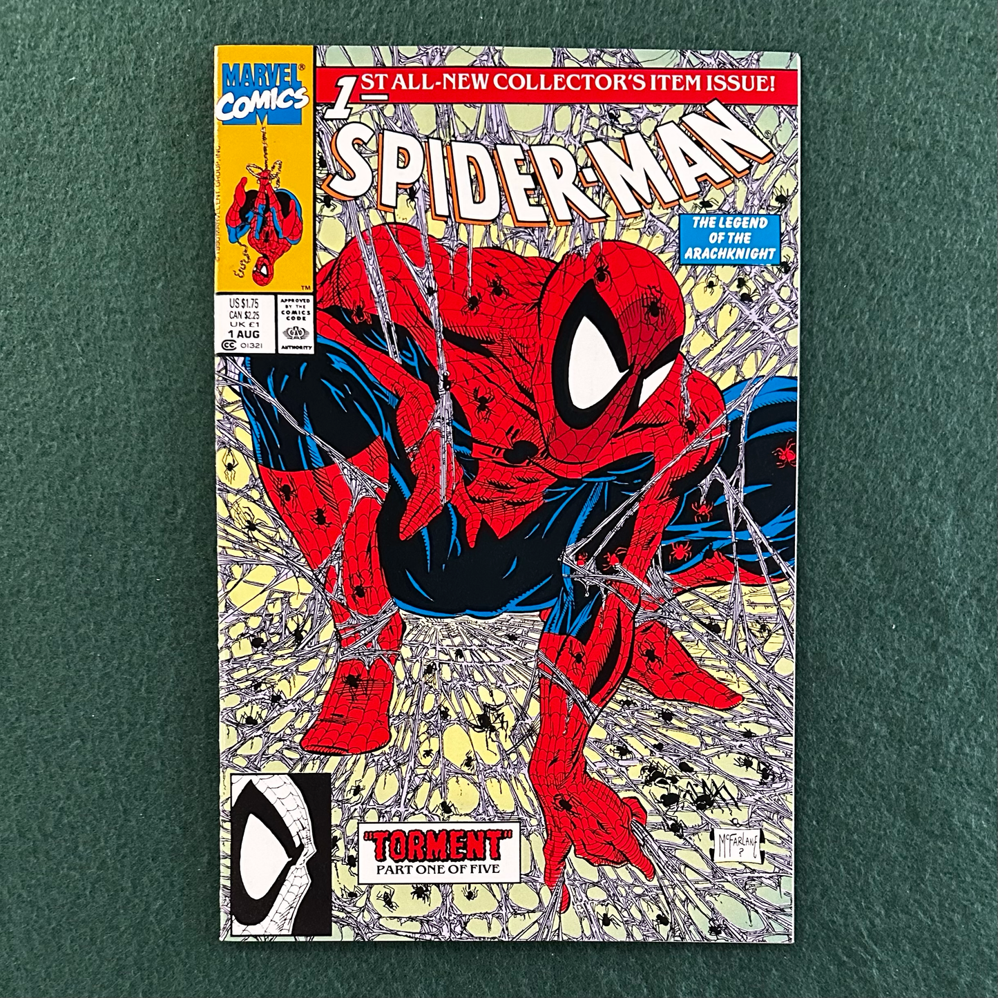 Vintage Comic Book: Spider-man #1 1990 Green Varient