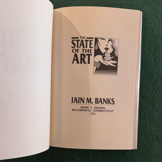 Vintage Sci-Fi Hardback: Iain M Banks - The State of the Art FIRST EDITION/PRINTING