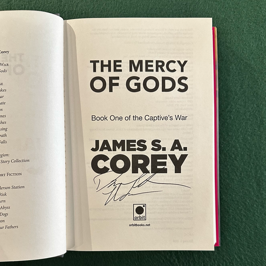 New Sci-Fi Hardback: James SA Corey - The Mercy of Gods SIGNED FIRST EDITION