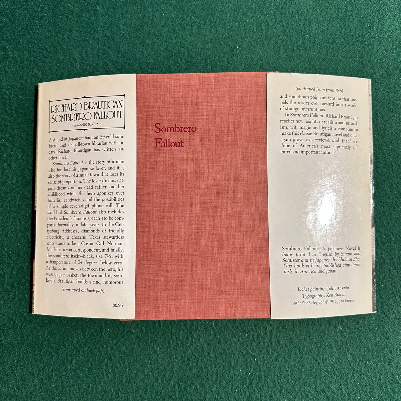 Vintage Fiction Hardback: Richard Brautigan - Sombrero Fallout FIRST EDITION