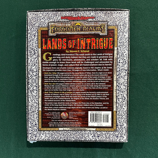 Vintage Dungeons and Dragons Box Set: AD&D Lands of Intrigue COMPLETE