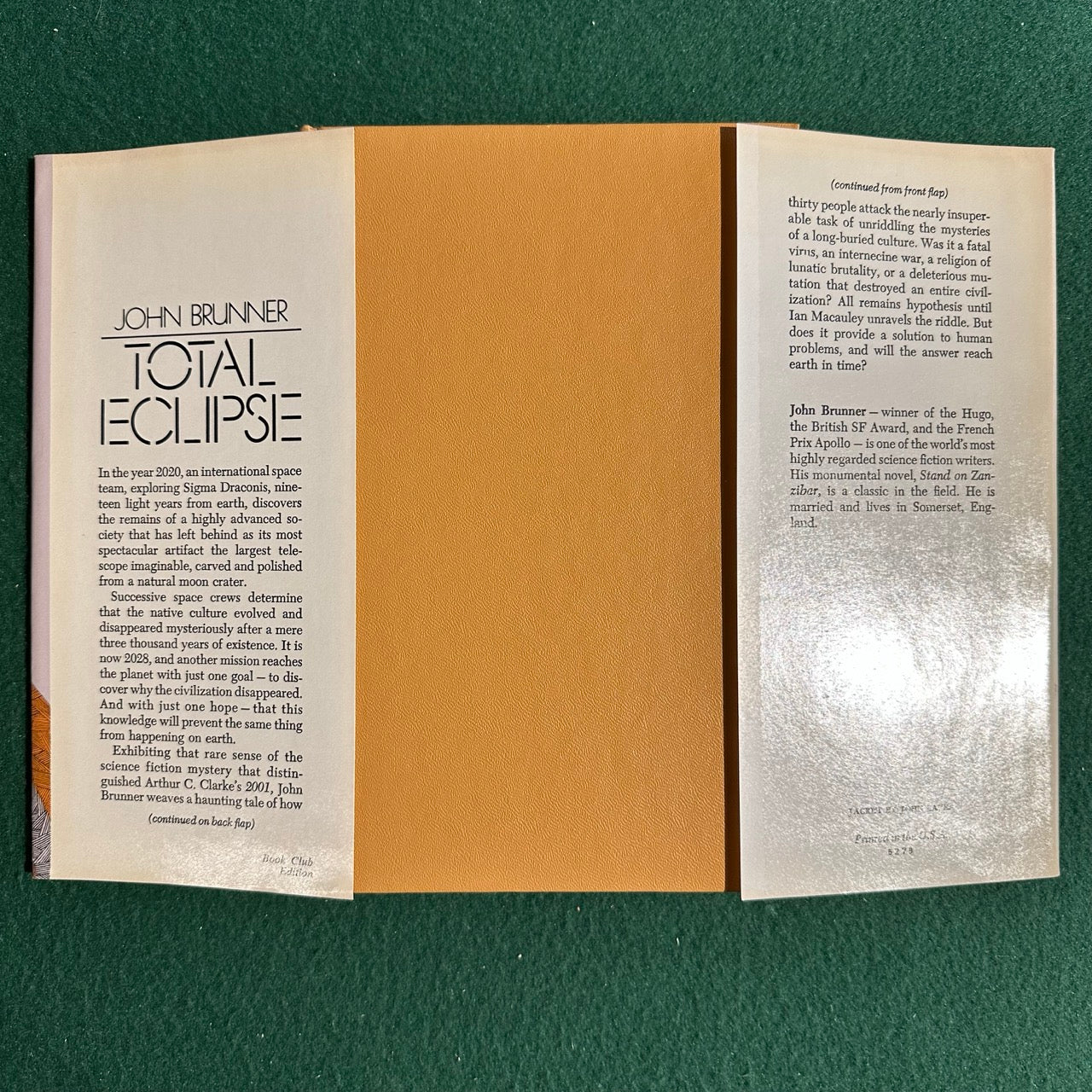 Vintage Sci-Fi Hardback: John Brunner - Total Eclipse BCE