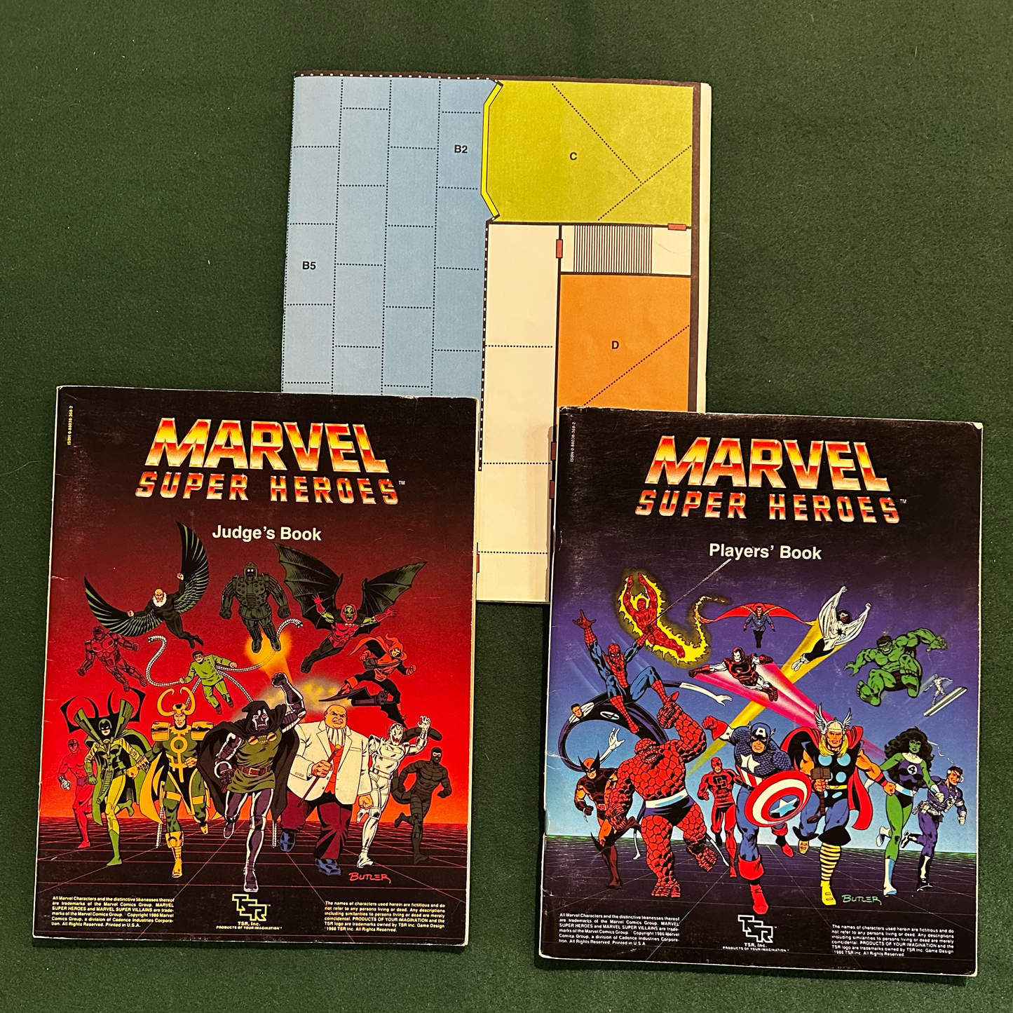 Vintage TTRPG Box Set: Marvel Super Heroes Advanced Set WITH DICE